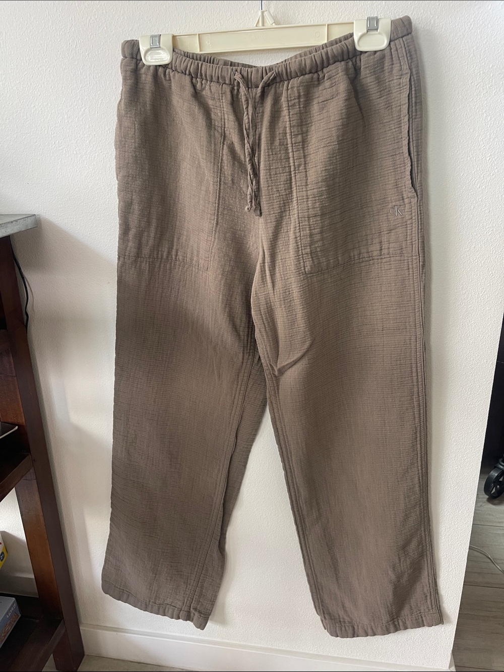 Calvin Klein Women’s Brown Elastic Waist Pants
